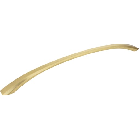 Jeffrey Alexander 18" Center-to-Center Brushed Gold Wheeler Appliance Handle 678-18BG